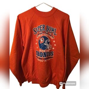 Vintage Denver broncos crewneck sweatshirt 1987 afc championship superbowl 21